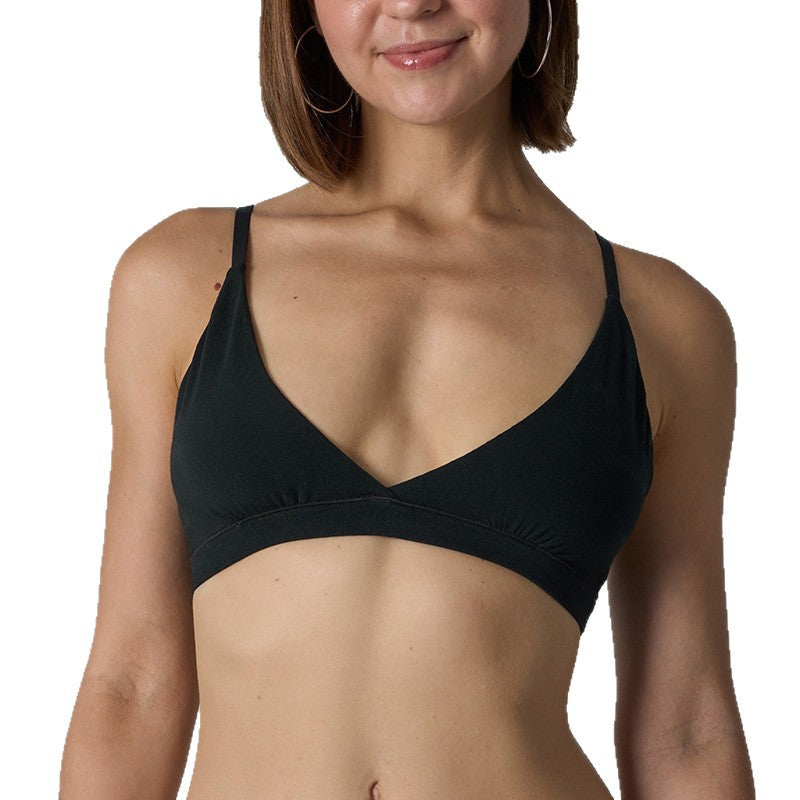Deep V Wire-Free Cotton Bra | Comfortable Everyday Lingerie