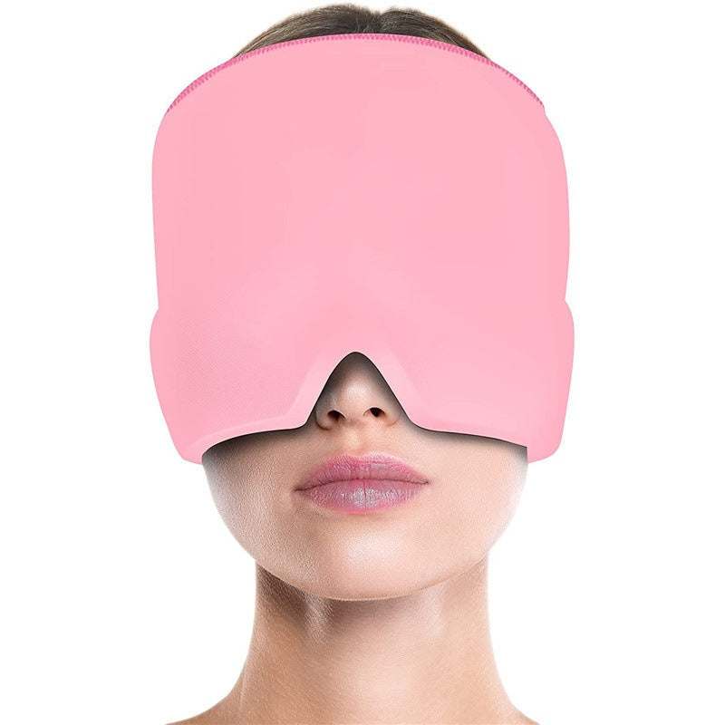 Cold Therapy Gel Head Mask | Ice Pack Headache Relief Cap | Retractable Wrap for Migraines & Tension