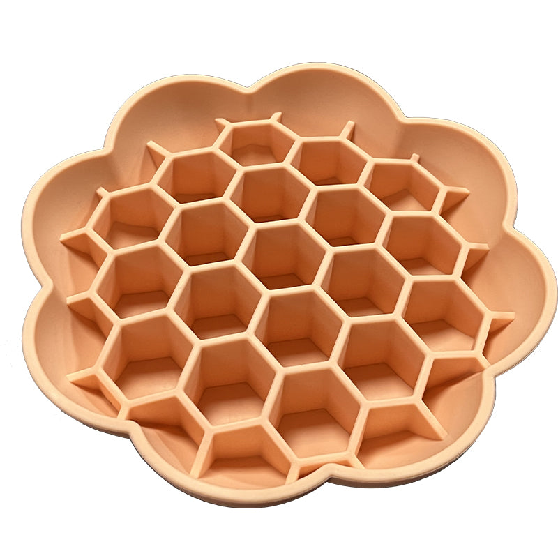 Slow Feeder Dog Lick Bowl | Silicone Flower Design | Promotes Healthy Eating