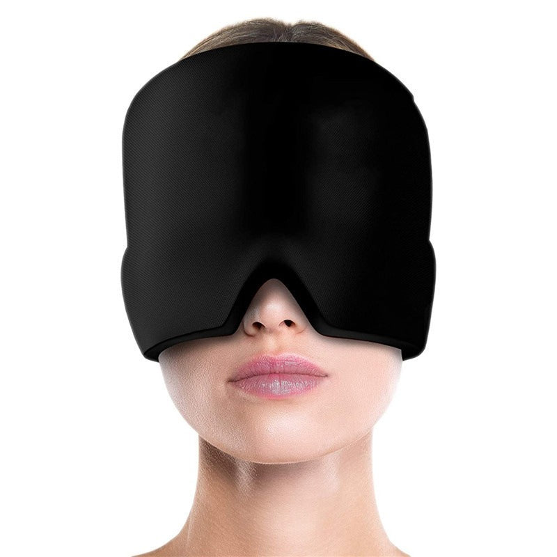Cold Therapy Gel Head Mask | Ice Pack Headache Relief Cap | Retractable Wrap for Migraines & Tension