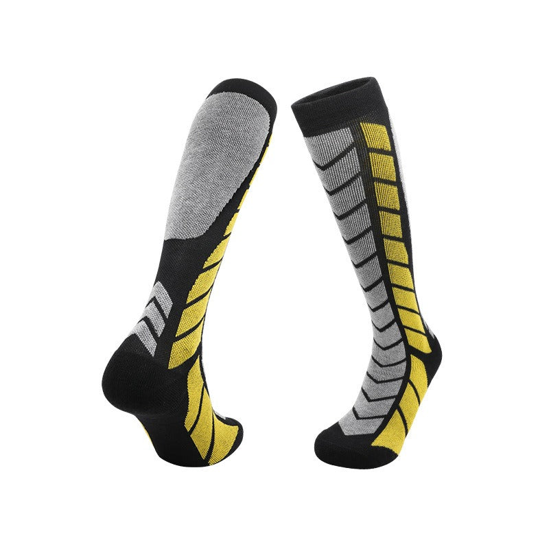 Merino Wool Ski & Snow Socks | Thick Warm Long Tube Towel Bottom Socks for Skiing, Snowboarding & Outdoors