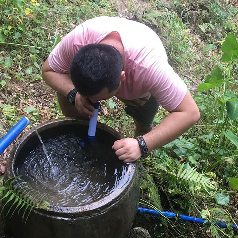 Portable Water Filter Straw | 0.01-Micron Hollow Fiber Purifier | 1000L Survival & Outdoor Filtration