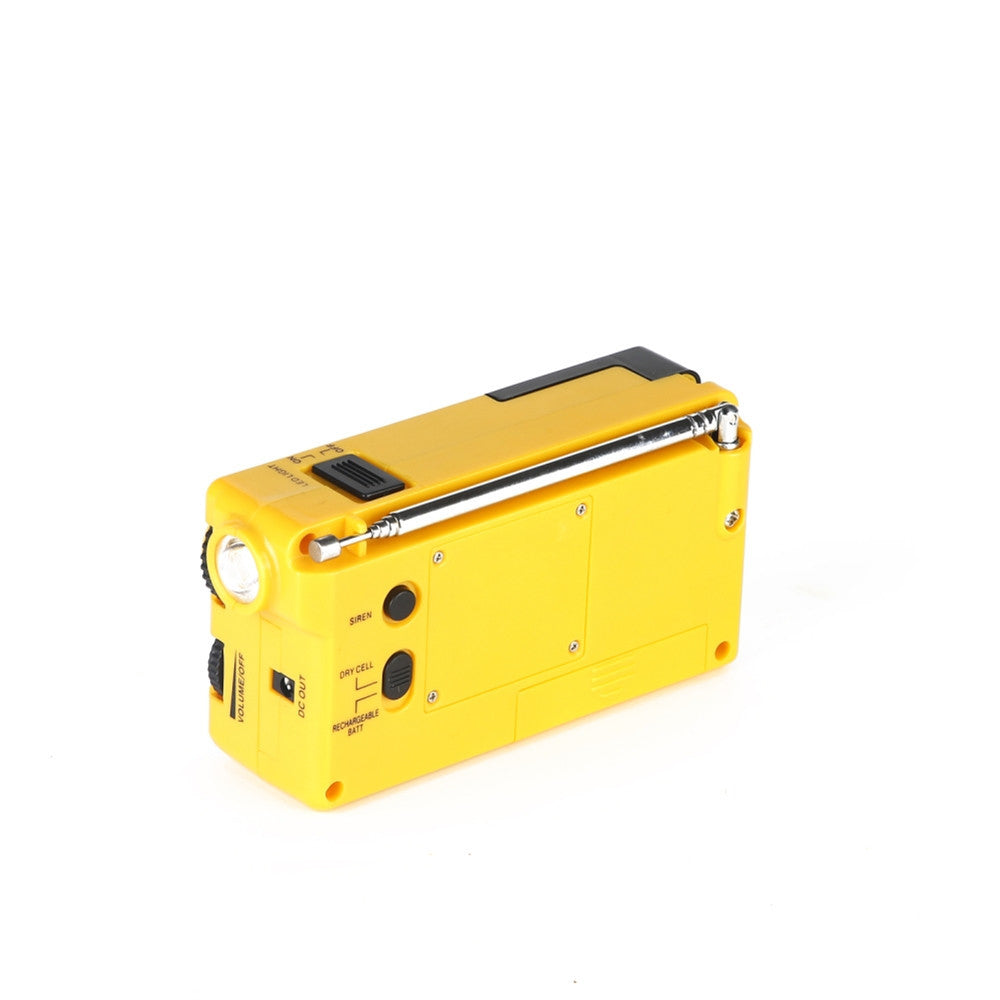 Emergency Hand-Crank Radio & LED Flashlight | AM/FM, Siren & Rechargeable Battery | Survival Essential