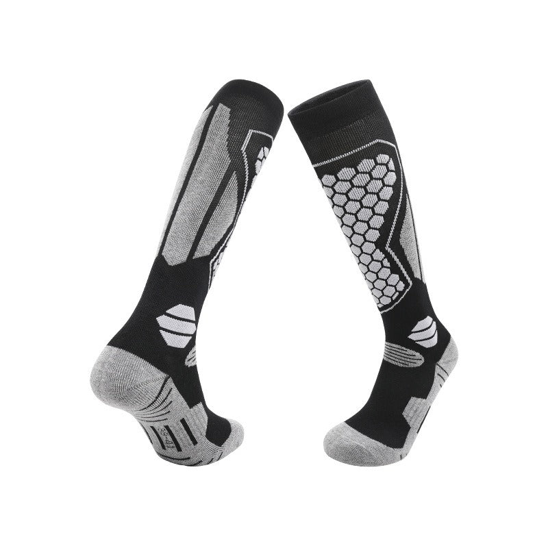 Merino Wool Ski & Snow Socks | Thick Warm Long Tube Towel Bottom Socks for Skiing, Snowboarding & Outdoors