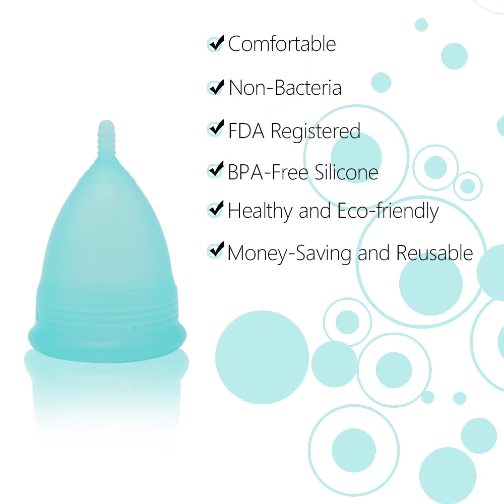 Women's Feminine Hygiene Menstrual Cup Silicone Vagina Cup Copa Menstrual De Silicona Medica Sterilizer Cup coupe menstruelle