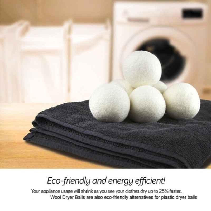 Wool Dryer Balls | Set of 6 | Natural Fabric Softener Alternative