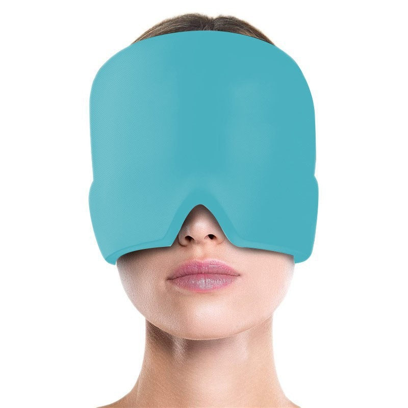 Cold Therapy Gel Head Mask | Ice Pack Headache Relief Cap | Retractable Wrap for Migraines & Tension