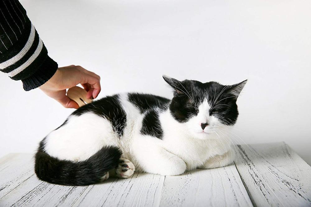 Wood Groom Brush | Professional Pet Deshedding Grooming Tool