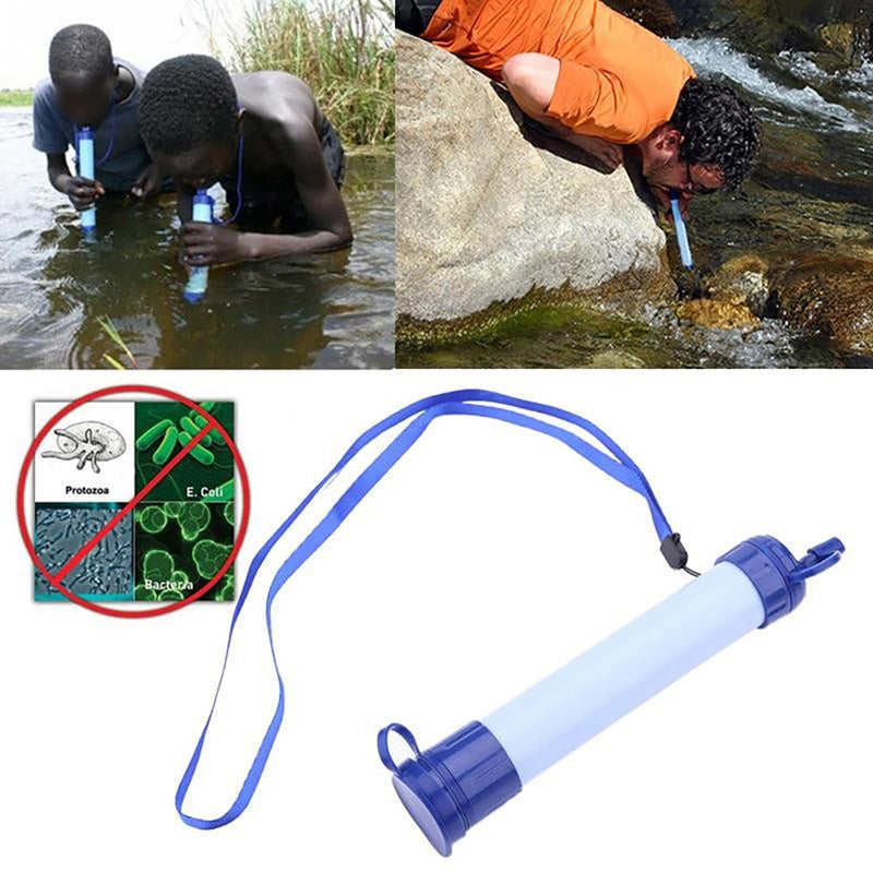 Portable Water Filter Straw | 0.01-Micron Hollow Fiber Purifier | 1000L Survival & Outdoor Filtration