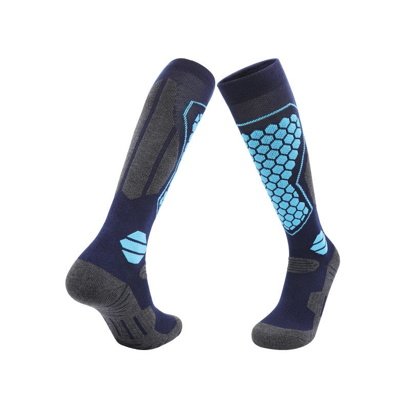 Merino Wool Ski & Snow Socks | Thick Warm Long Tube Towel Bottom Socks for Skiing, Snowboarding & Outdoors