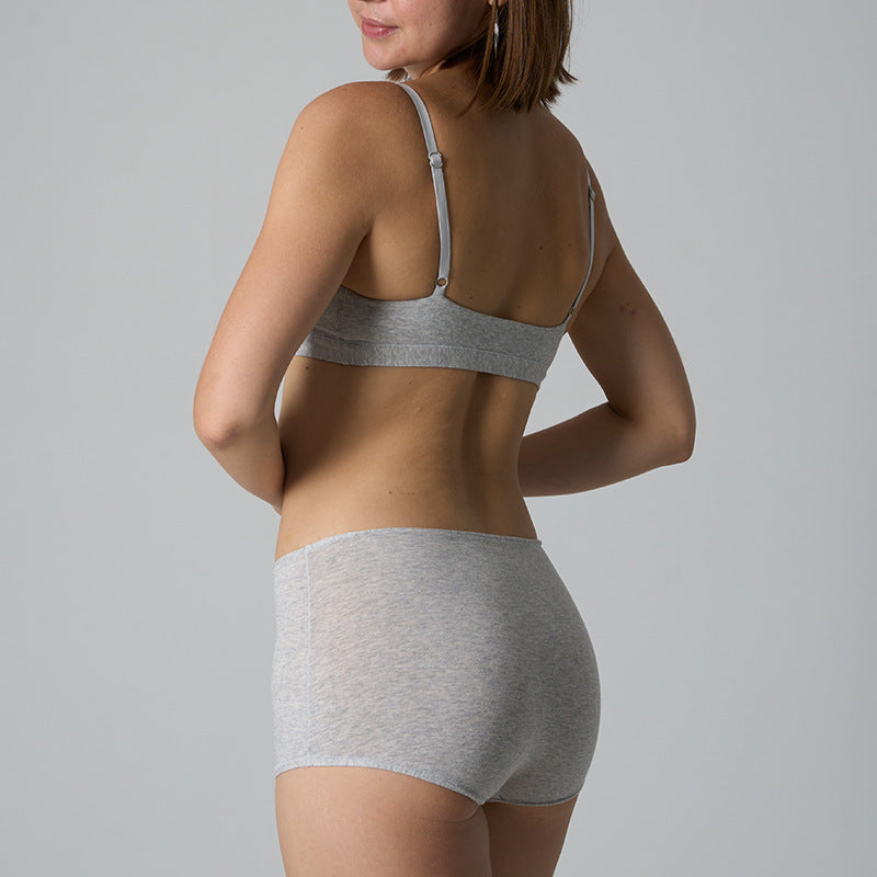 Cotton Bralette & Seamless Shorts Set | Soft Everyday Underwear for Women