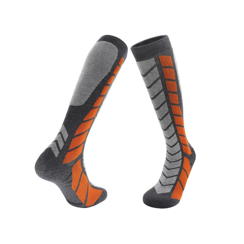Merino Wool Ski & Snow Socks | Thick Warm Long Tube Towel Bottom Socks for Skiing, Snowboarding & Outdoors